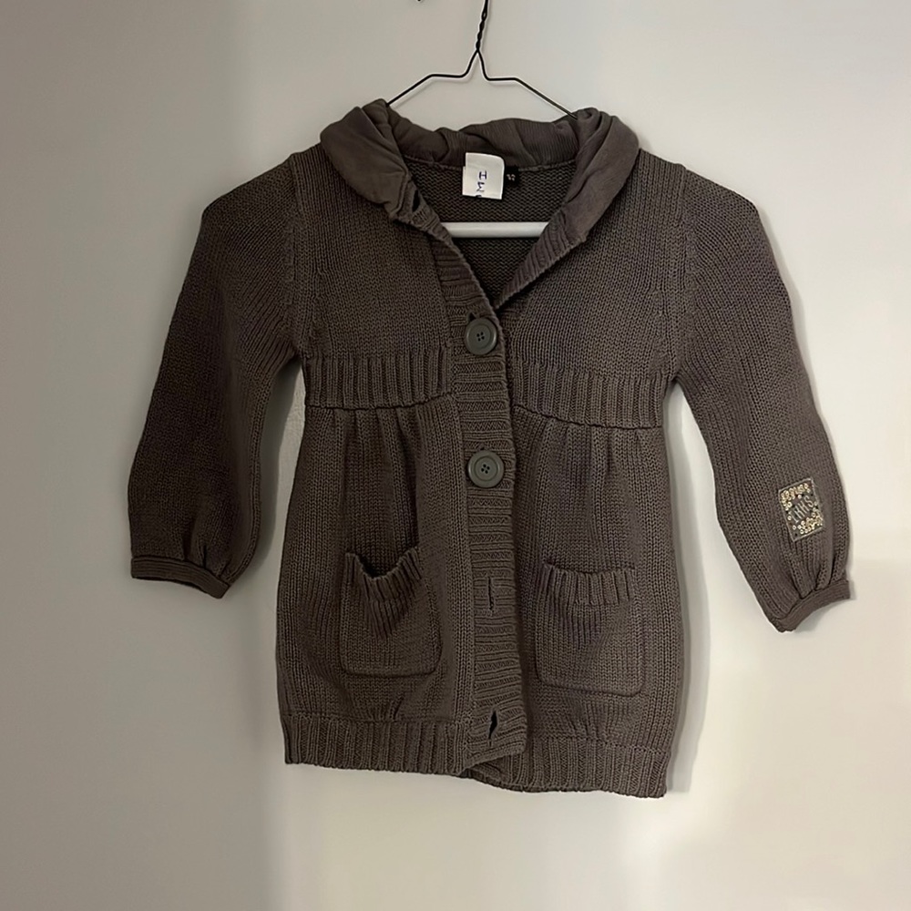 IKKS Girls size 3 cardigan sweater dress